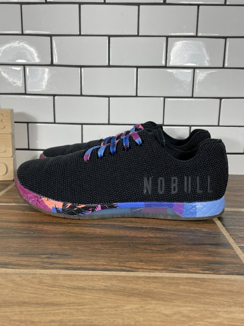 NOBULL SF Trainer + Low Shoes Womens Size 10.5 Black Athletic Gym Sneakers